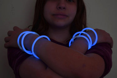 8 inch Premium Aqua Glow Stick Bracelets- 100 per package